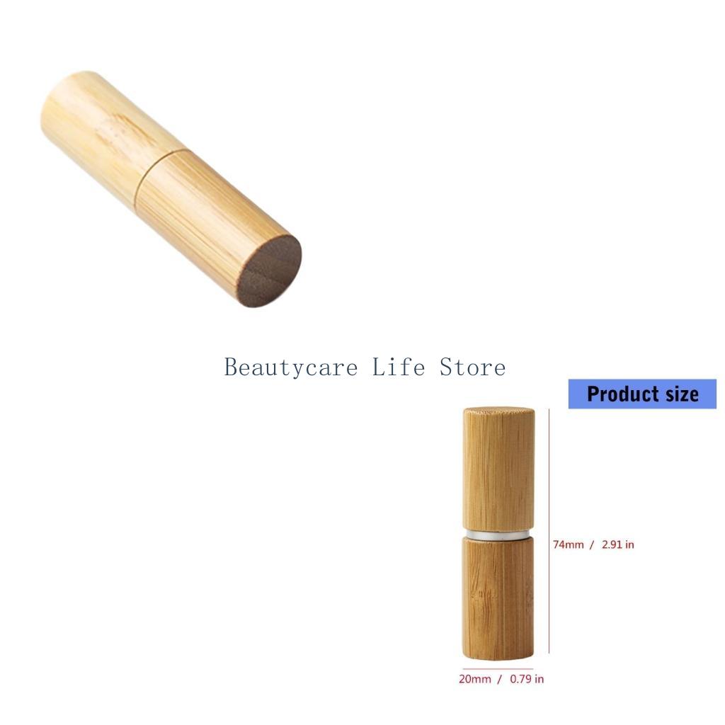 Beauty Makeup Youtube - 652C 5pcs Stylish Bamboo Makeup Tubes