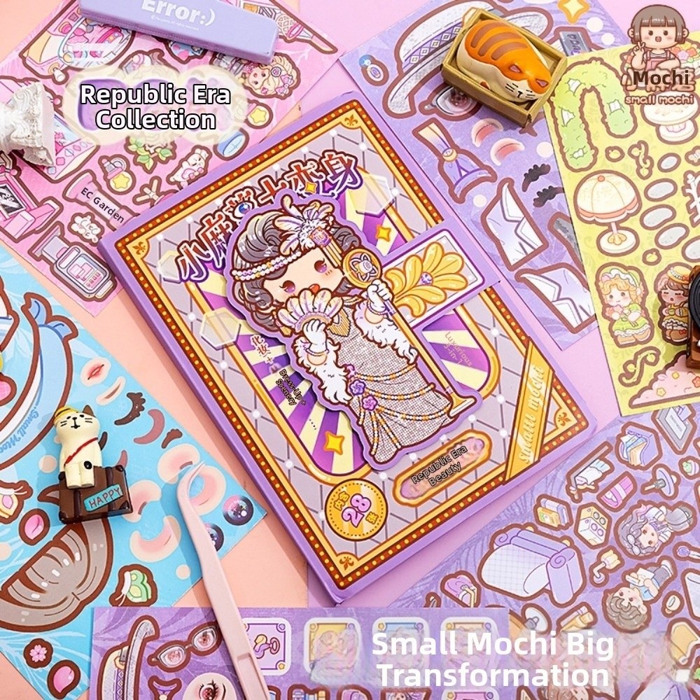 28 Sheets Cartoon Dress-up Sti - Beauty Makeup Book ulasan dan harga
