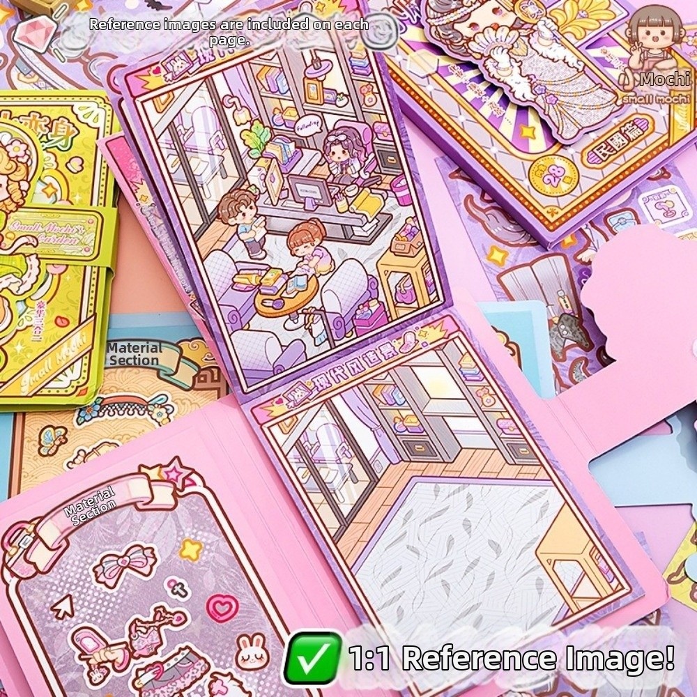 28 Sheets Cartoon Dress-up Sti - Beauty Makeup Book ulasan dan harga