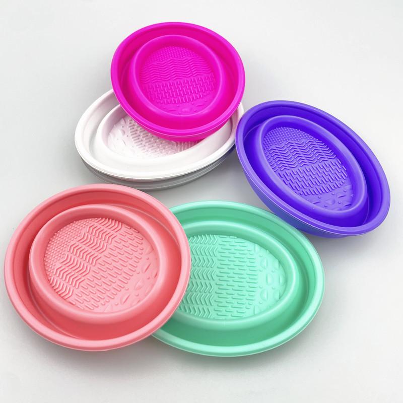 Folding Powder Puff Cleaning B - Makeup Brush Set ulasan dan harga