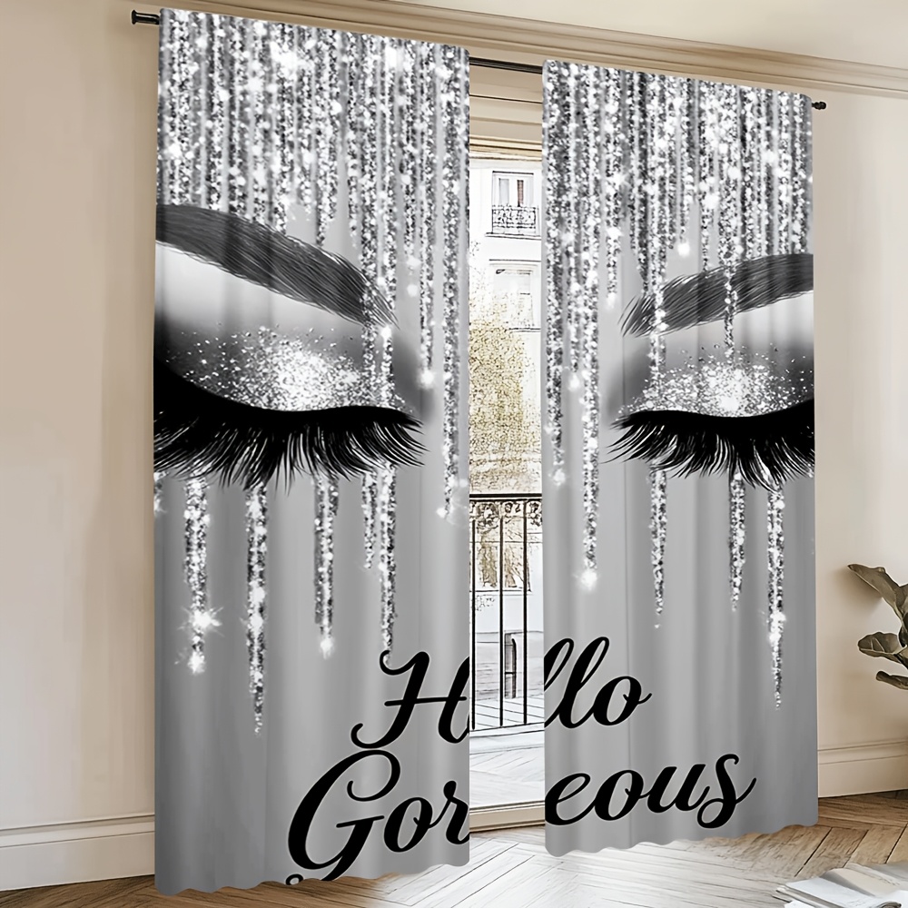2pcs Eyelash Curtains Silver G - Beauty Makeup Youtube ulasan dan harga
