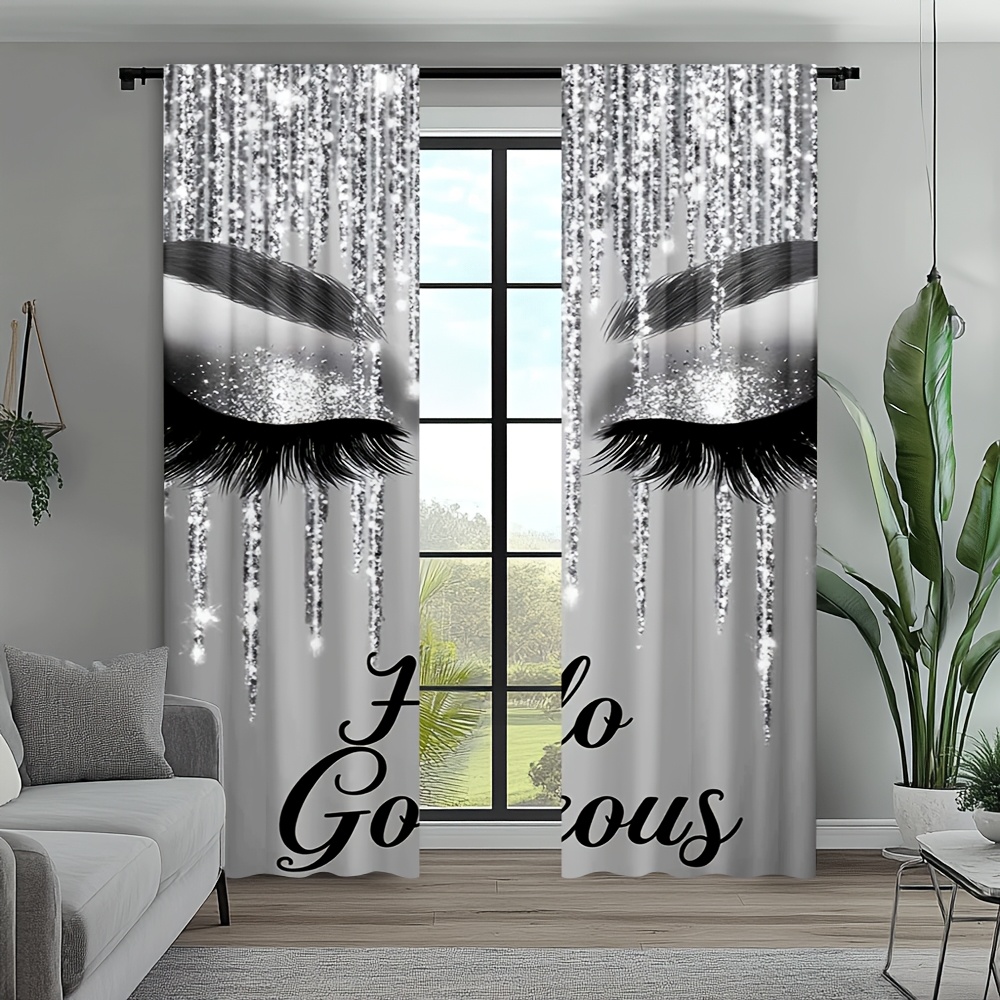 2pcs Eyelash Curtains Silver G - Beauty Makeup Youtube ulasan dan harga