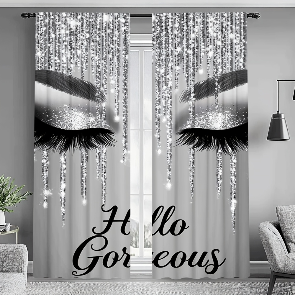2pcs Eyelash Curtains Silver G - Beauty Makeup Youtube ulasan dan harga