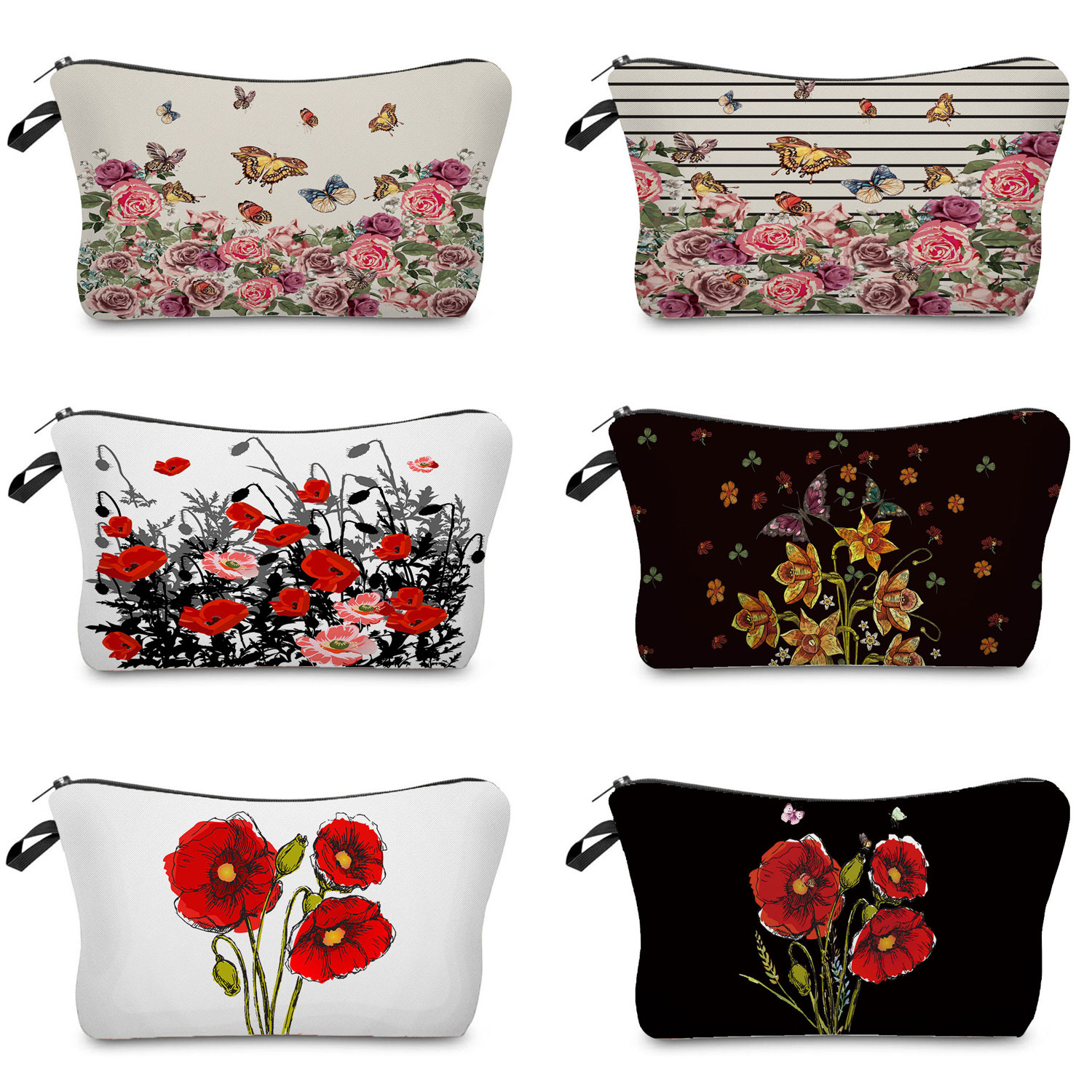 Beauty Flower Cosmetic Bag For - Beauty Makeup Drawing ulasan dan harga