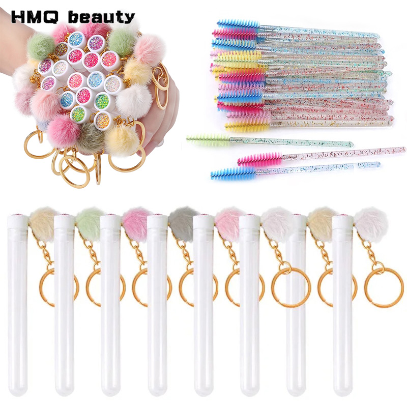 50/5pcs Gold Keychain Tube Eye - Beauty Makeup Youtube ulasan dan harga