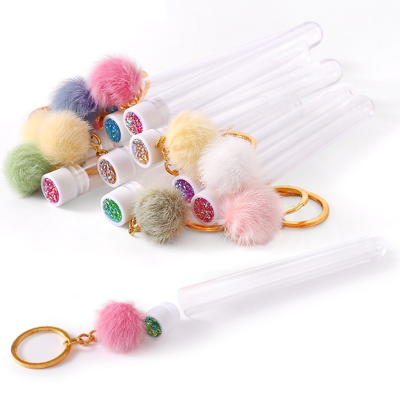 50/5pcs Gold Keychain Tube Eye - Beauty Makeup Youtube ulasan dan harga