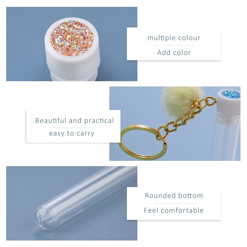 50/5pcs Gold Keychain Tube Eye - Beauty Makeup Youtube ulasan dan harga