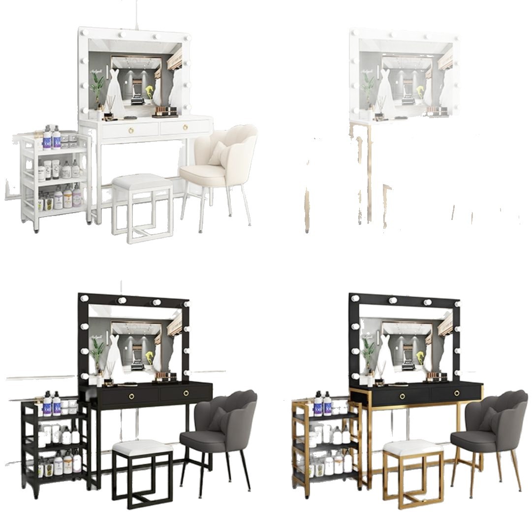 Studio dresser with lamp mirro - Beauty And Makeup Studio ulasan dan harga
