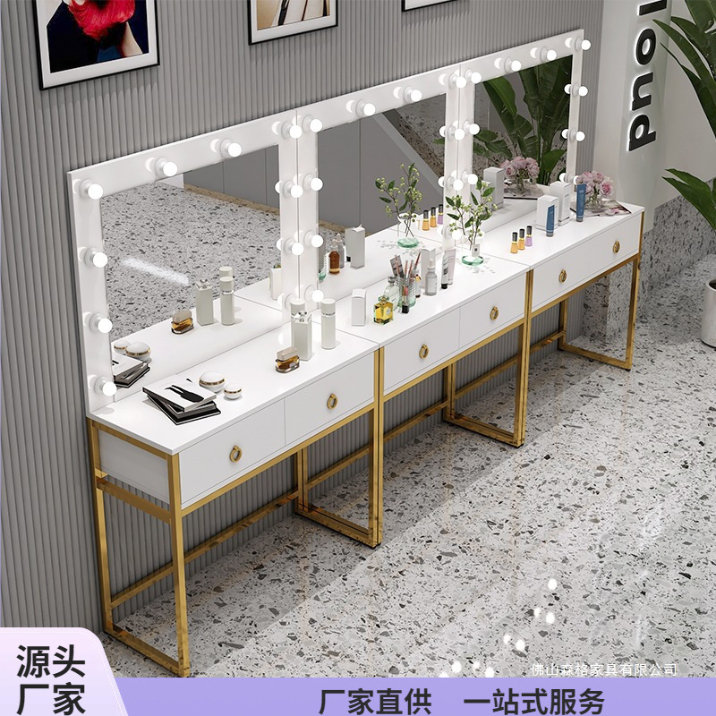 Studio dresser with lamp mirro - Beauty And Makeup Studio ulasan dan harga