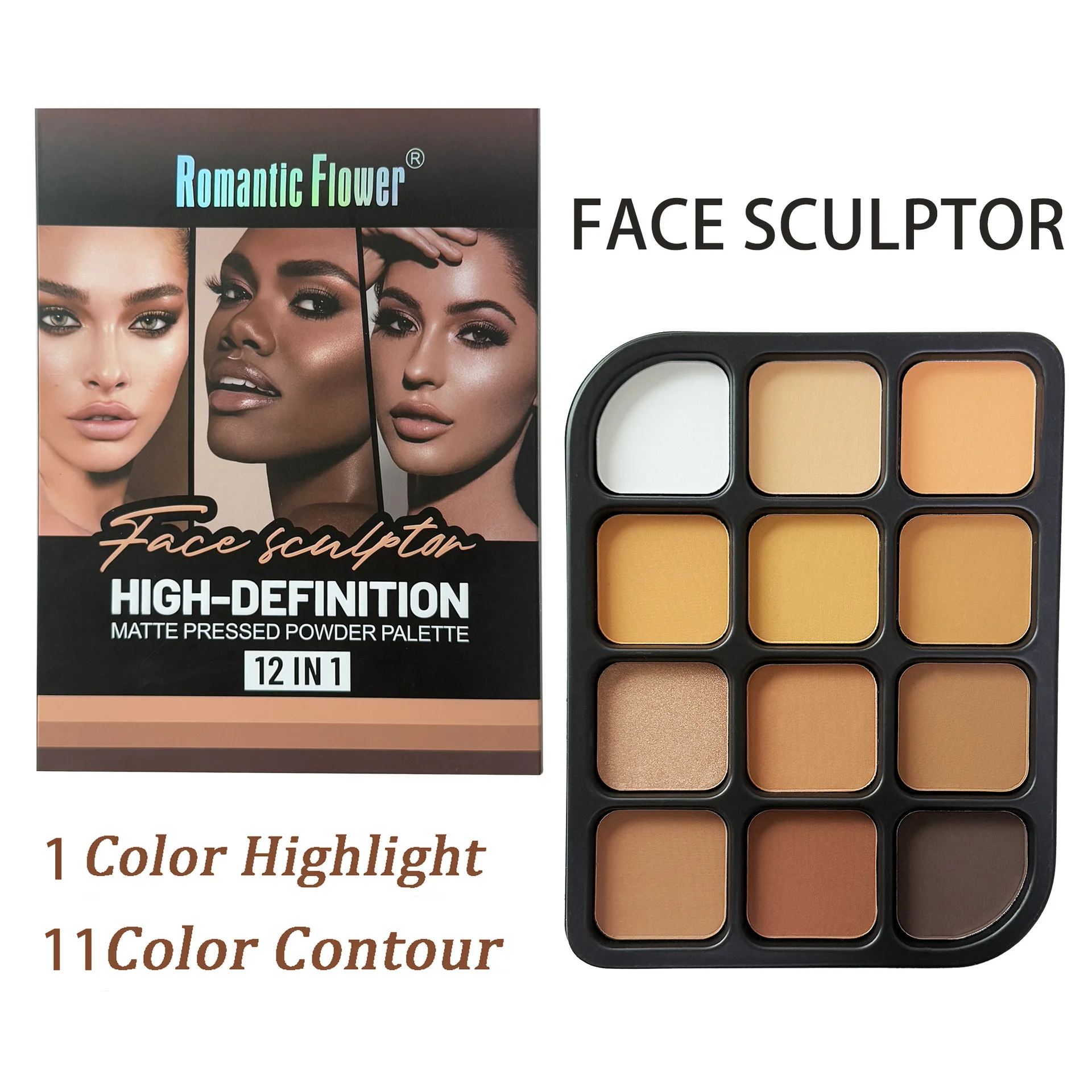 Deep Skin 12-Color Matte Conto - Concealer Full Coverage ulasan dan harga
