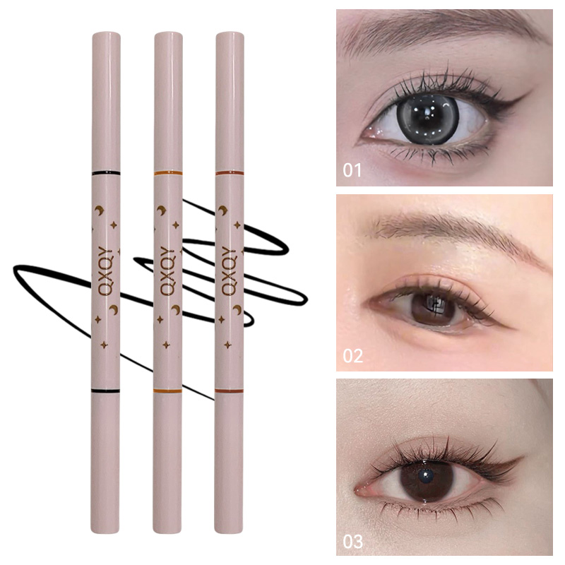 QXQY Double-head eyeliner, two - Makeup Brush Set ulasan dan harga