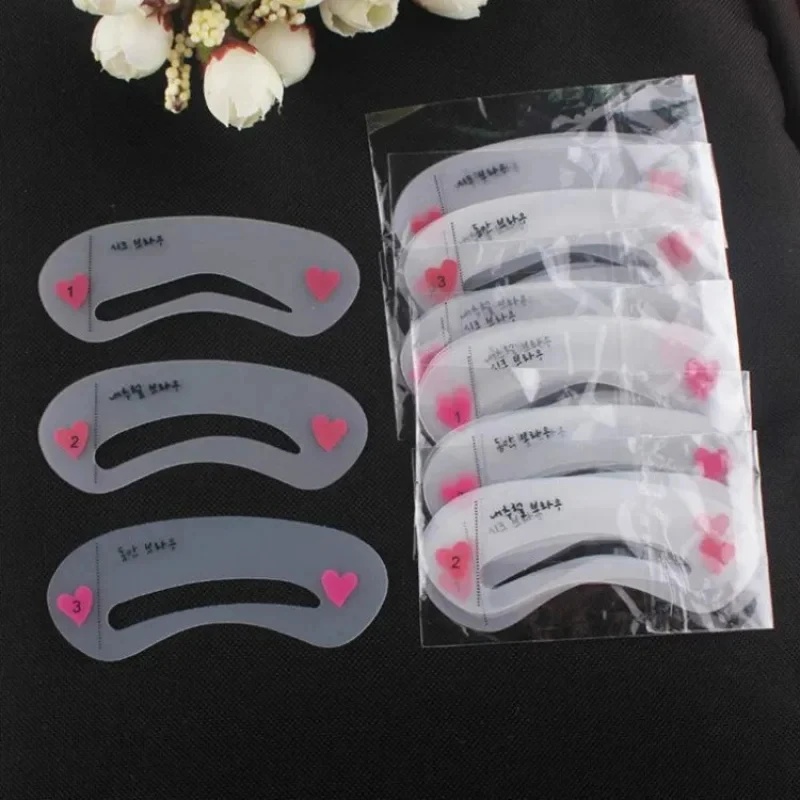 1/2/4/6set Reusable Eyebrow St - Beauty Makeup Drawing ulasan dan harga