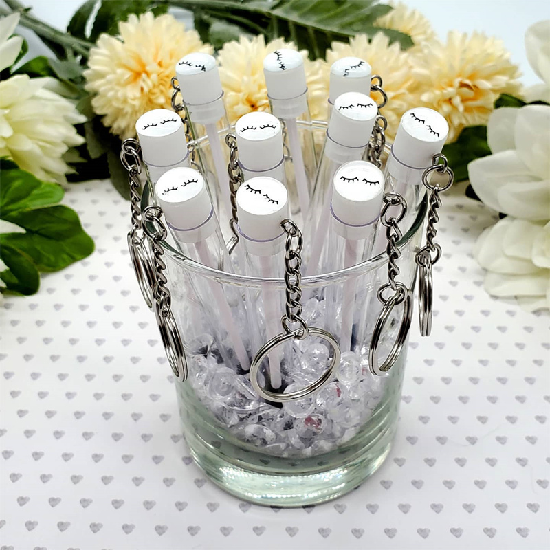 10Pcs Keychain Eyelash Spoolie - Beauty Makeup Youtube ulasan dan harga