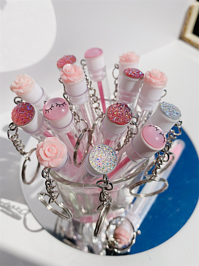 10Pcs Keychain Eyelash Spoolie - Beauty Makeup Youtube ulasan dan harga