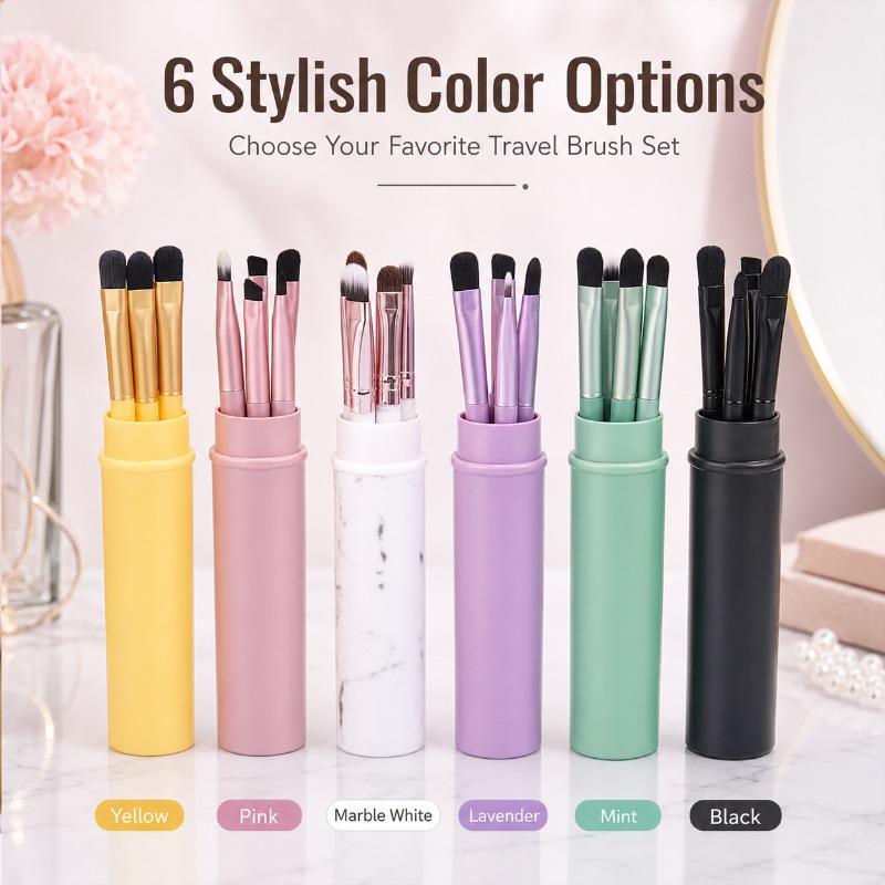 Mini Eye Brush Set with Compac - Beauty Makeup Youtube ulasan dan harga