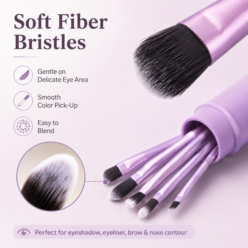 Mini Eye Brush Set with Compac - Beauty Makeup Youtube ulasan dan harga