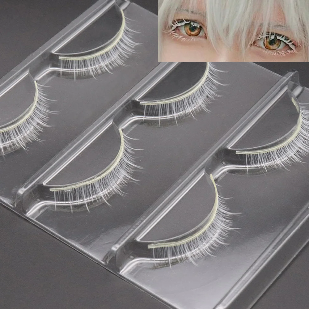 AMSDCN Hot 3pair White Eyelash - Beauty Full Makeup ulasan dan harga
