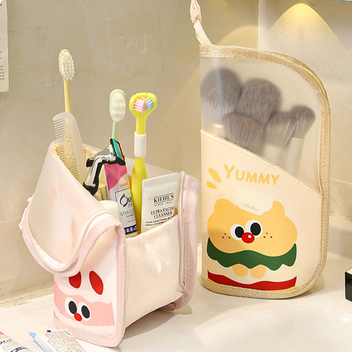 1Pcs Cosmetic Bag Travel Stand - Beauty Bag Makeup ulasan dan harga
