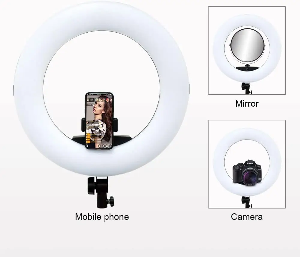FD480 Ring Lamp 18 Inch LED Ri - Beauty Makeup Youtube ulasan dan harga