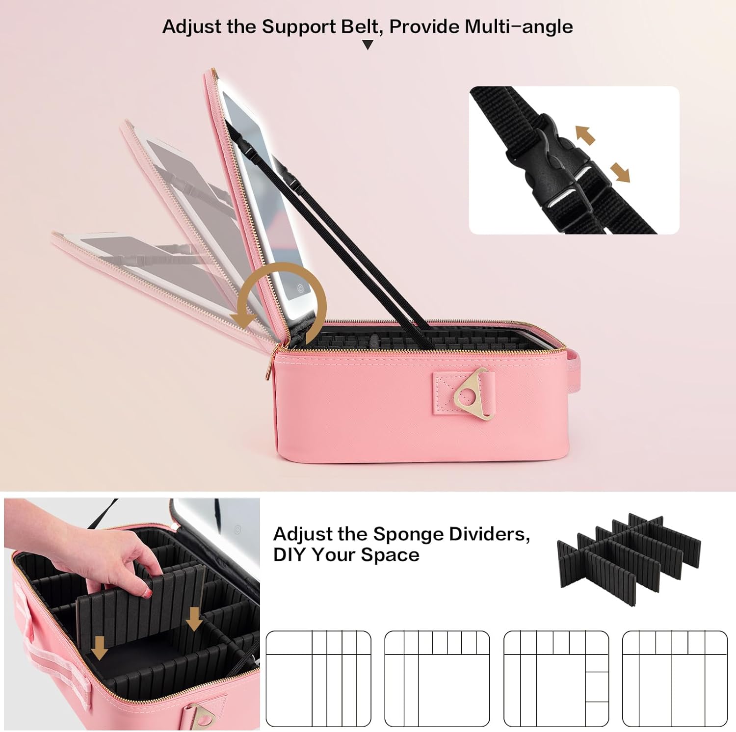 Large Capacity Makeup Bag 15'' - Beauty Bag Makeup ulasan dan harga